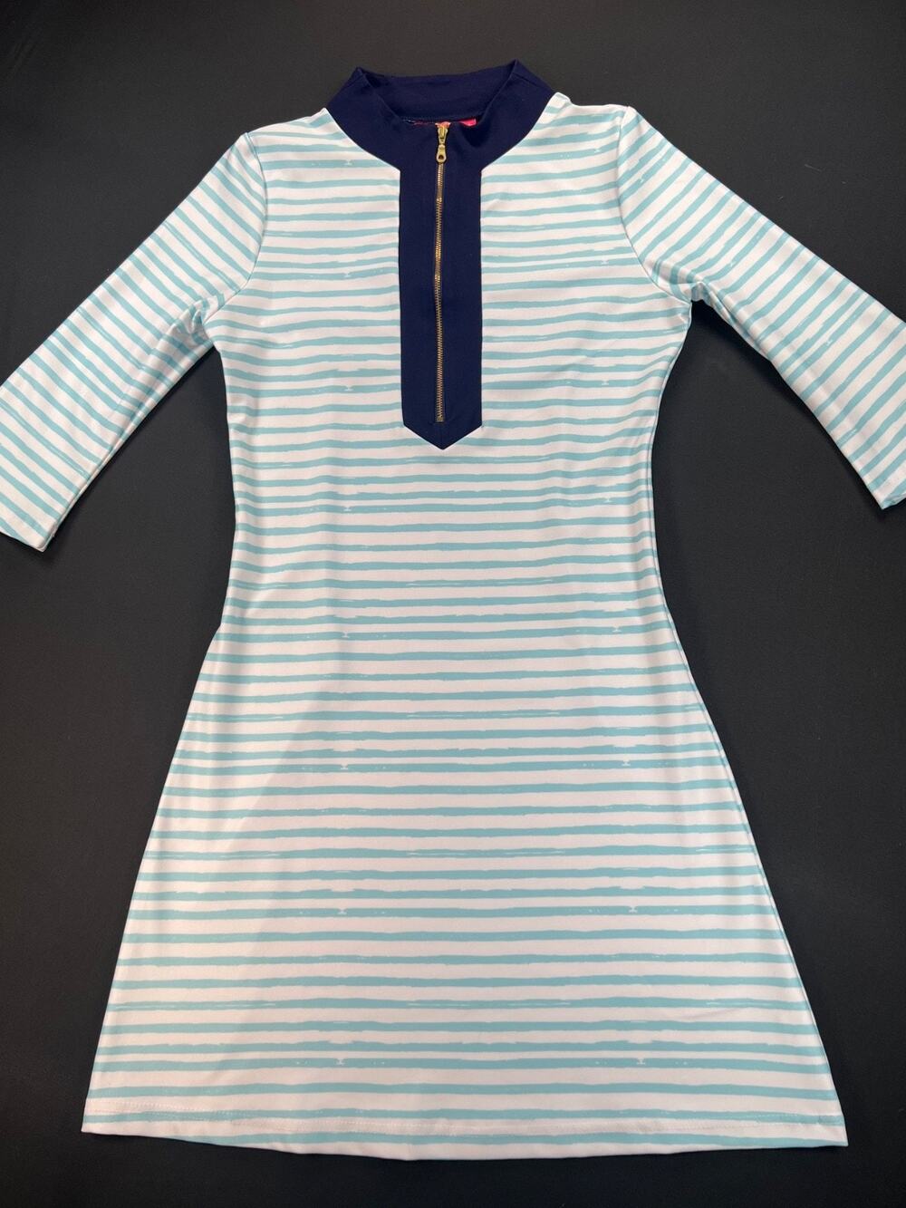 Kaeli Smith 3/4 Sleeve Preppy Stripe Dress (Women's XS)